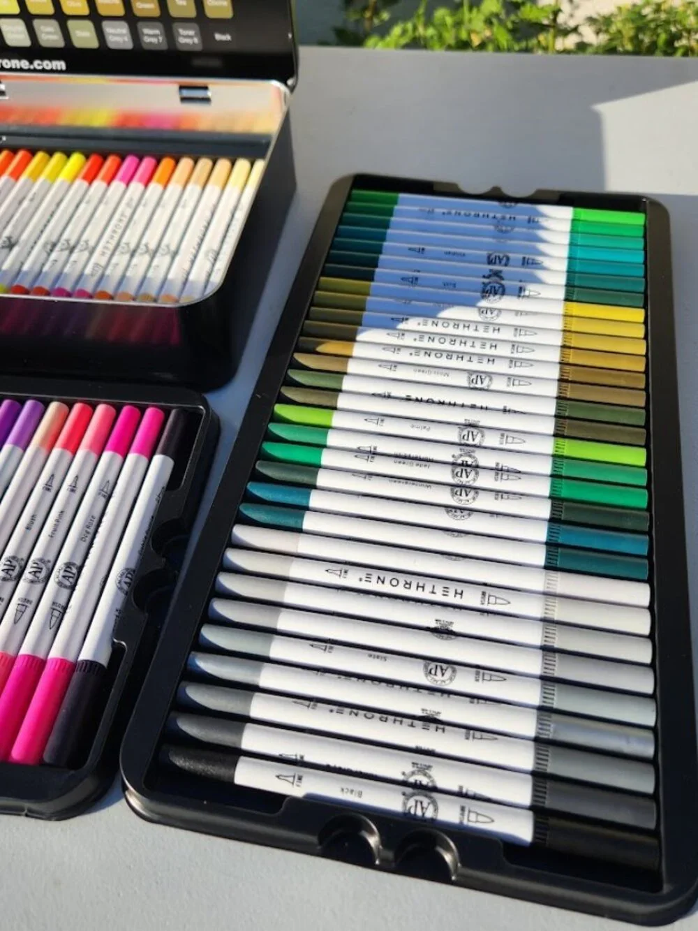 NEW 120 Colors Art Supplies Brush Markers Pens for Adult Coloring Books School D